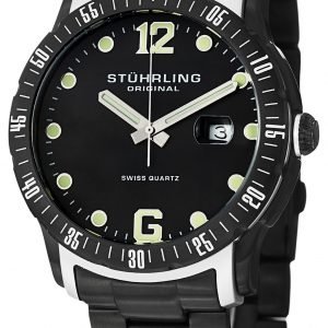 Stührling Original Aquadiver 421.335b1 Kello Musta / Teräs