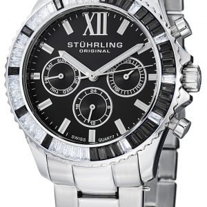 Stührling Original Aquadiver 591.02 Kello Musta / Teräs