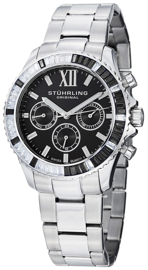 Stührling Original Aquadiver 591.02 Kello Musta / Teräs