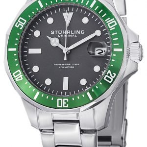 Stührling Original Aquadiver 664.03 Kello Harmaa / Teräs