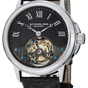 Stührling Original Tourbillon 541.331xk1 Kello Musta / Nahka