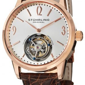 Stührling Original Tourbillon 542.334xk2 Kello Hopea / Nahka