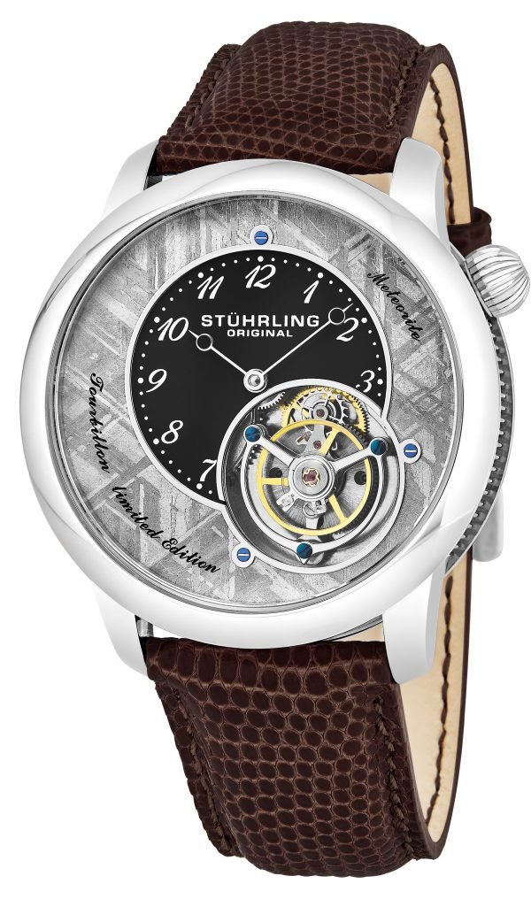 Stührling Original Tourbillon 880.01 Kello Harmaa / Nahka