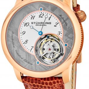 Stührling Original Tourbillon 880.03 Kello Harmaa / Nahka