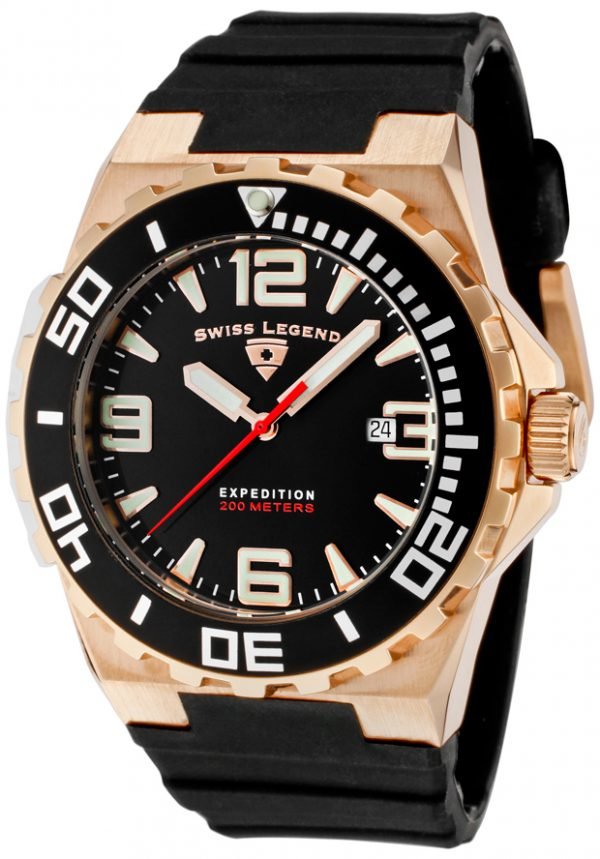 Swiss Legend Expedition Sl-10008-Rg-01-Bb Kello Musta / Kumi