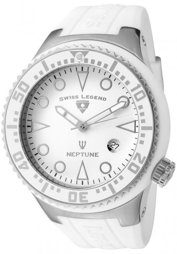 Swiss Legend Neptune Sl-21848d-02-Wht Kello Valkoinen / Kumi