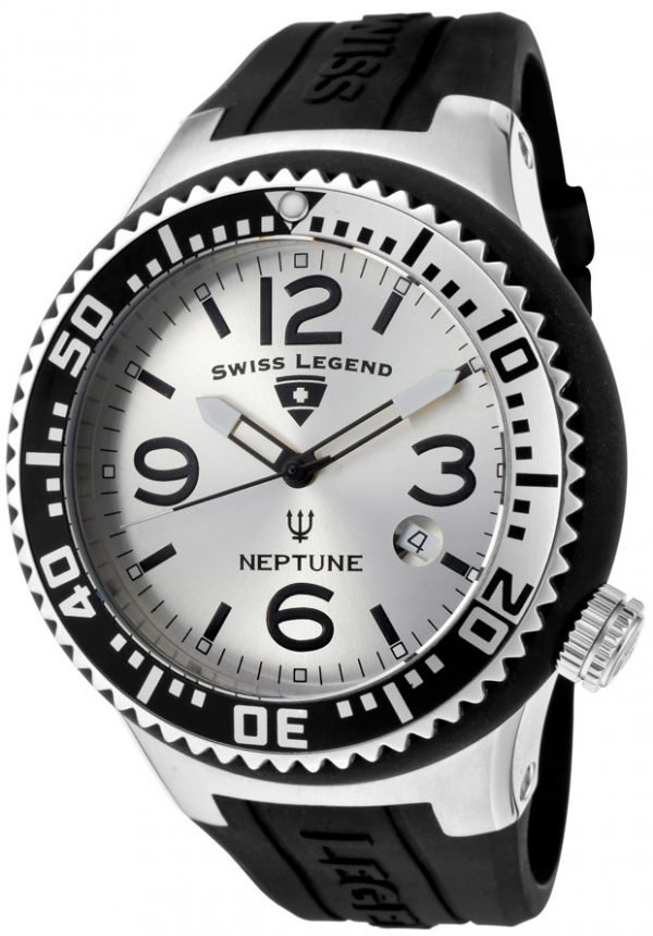 Swiss Legend Neptune Sl-21848p-02-S Kello Hopea / Kumi