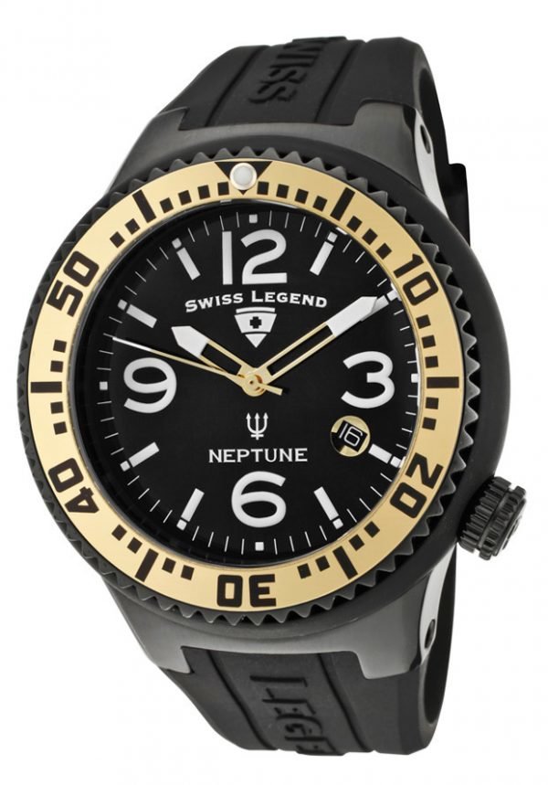 Swiss Legend Neptune Sl-21848p-Bb-01-Ga Kello Musta / Kumi