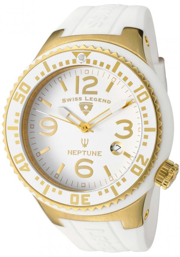 Swiss Legend Neptune Sl-21848p-Yg-02 Kello Valkoinen / Kumi