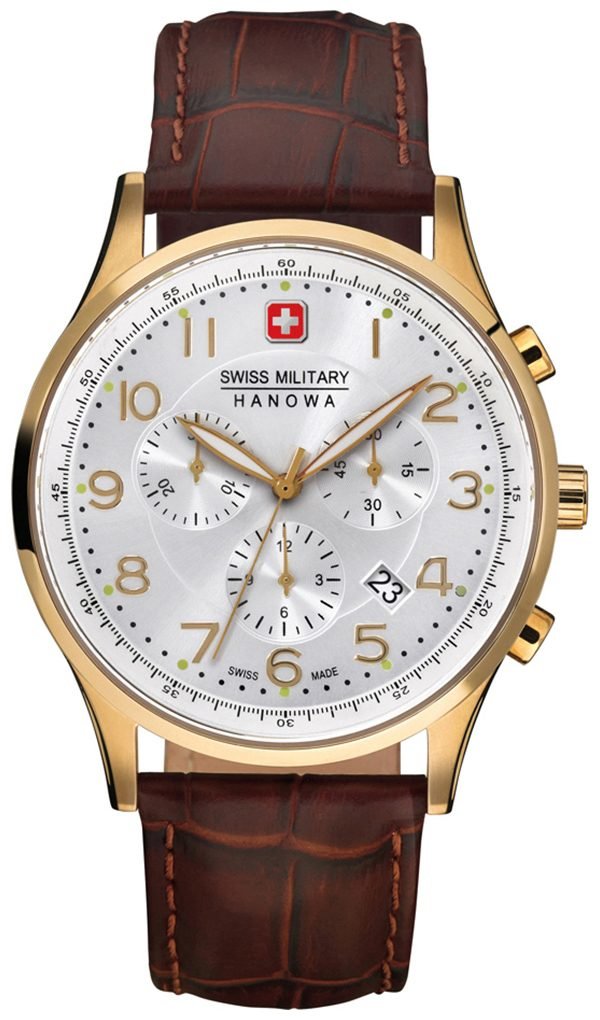 Swiss Military Sport 06-4187.02.001 Kello Hopea / Nahka