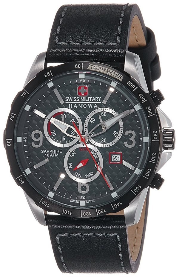 Swiss Military Sport 06-4251.33.001 Kello Musta / Nahka