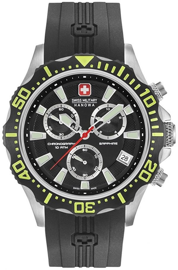 Swiss Military Sport 06-4305.04.007.06 Kello Musta / Kumi