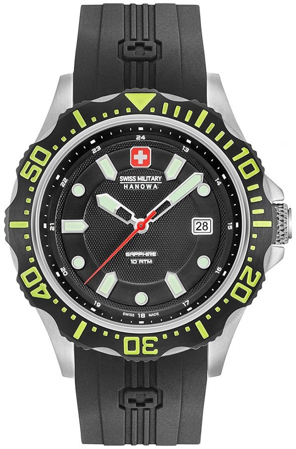 Swiss Military Sport 06-4306.04.007.06 Kello Musta / Kumi