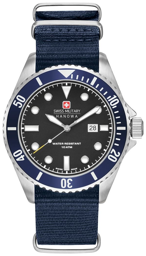 Swiss Military Sport 6-4279.04.007.03 Kello Musta / Tekstiili