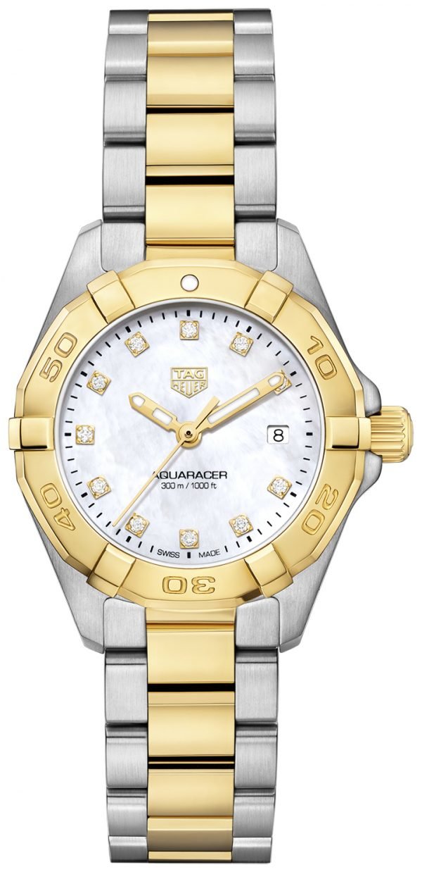 Tag Heuer Aquaracer Lady Wbd1422.Bb0321 Kello Hopea / Teräs