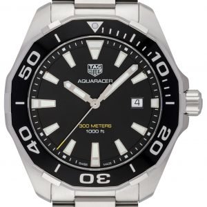 Tag Heuer Aquaracer Way101a.Ba0746 Kello Musta / Teräs