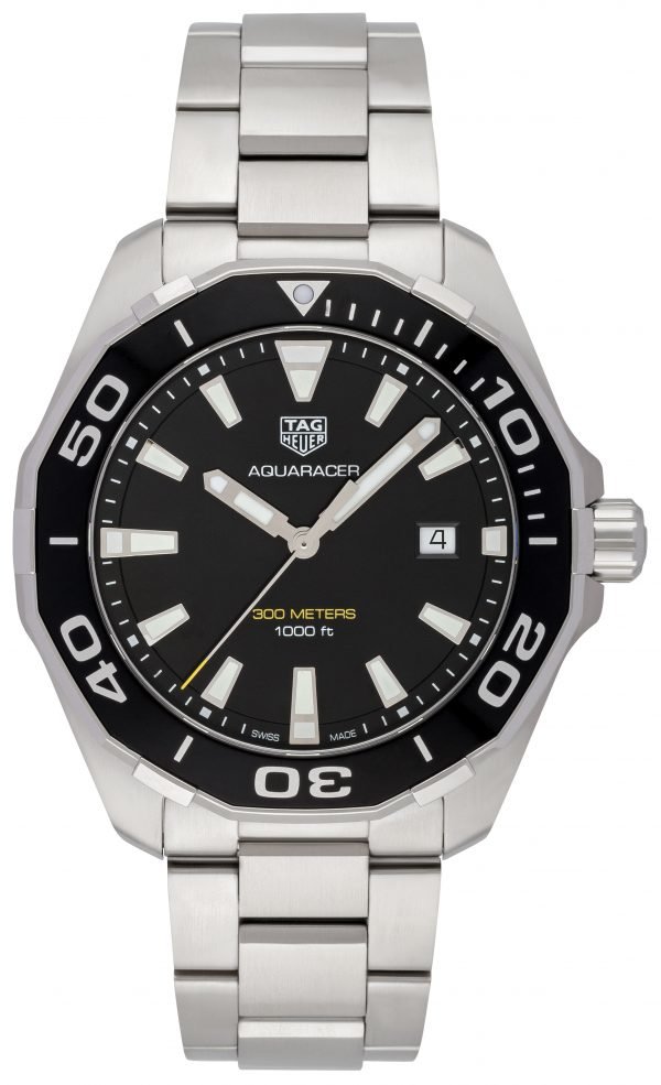 Tag Heuer Aquaracer Way101a.Ba0746 Kello Musta / Teräs