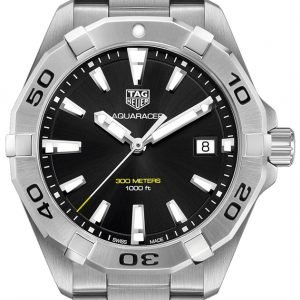 Tag Heuer Aquaracer Wbd1110.Ba0928 Kello Musta / Teräs