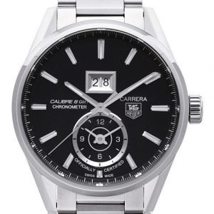 Tag Heuer Carrera Calibre 8 War5010.Ba0723 Kello Musta / Teräs