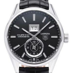 Tag Heuer Carrera Calibre 8 War5010.Fc6266 Kello Musta / Nahka