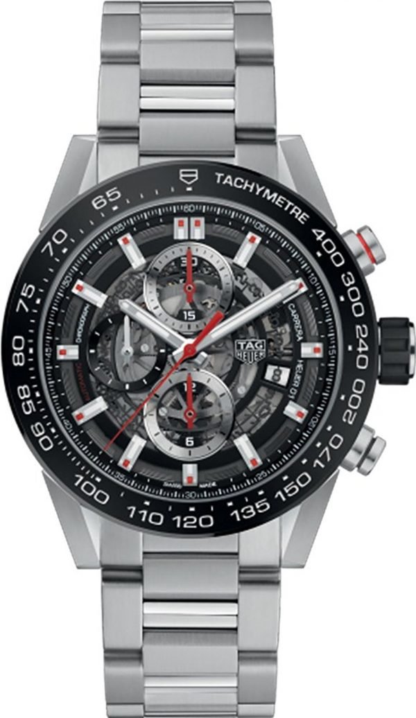 Tag Heuer Carrera Car201v.Ba0766 Kello Musta / Teräs