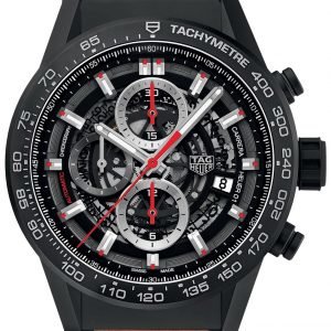 Tag Heuer Carrera Car2090.Ft6124 Kello Musta / Nahka