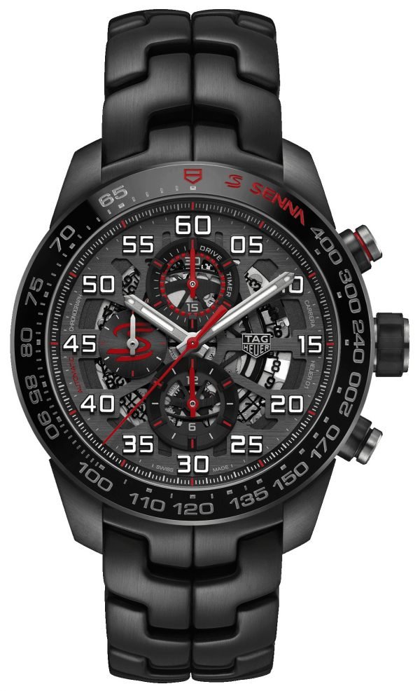 Tag Heuer Carrera Car2a1l.Ba0688 Kello Musta / Teräs