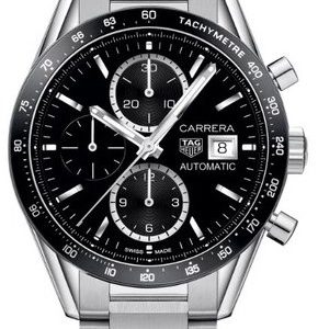 Tag Heuer Carrera Cv201aj.Ba0715 Kello Musta / Teräs