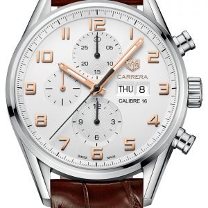 Tag Heuer Carrera Cv2a1ac.Fc6380 Kello Hopea / Nahka