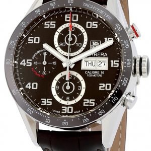 Tag Heuer Carrera Cv2a1s.Fc6236 Kello Ruskea / Nahka