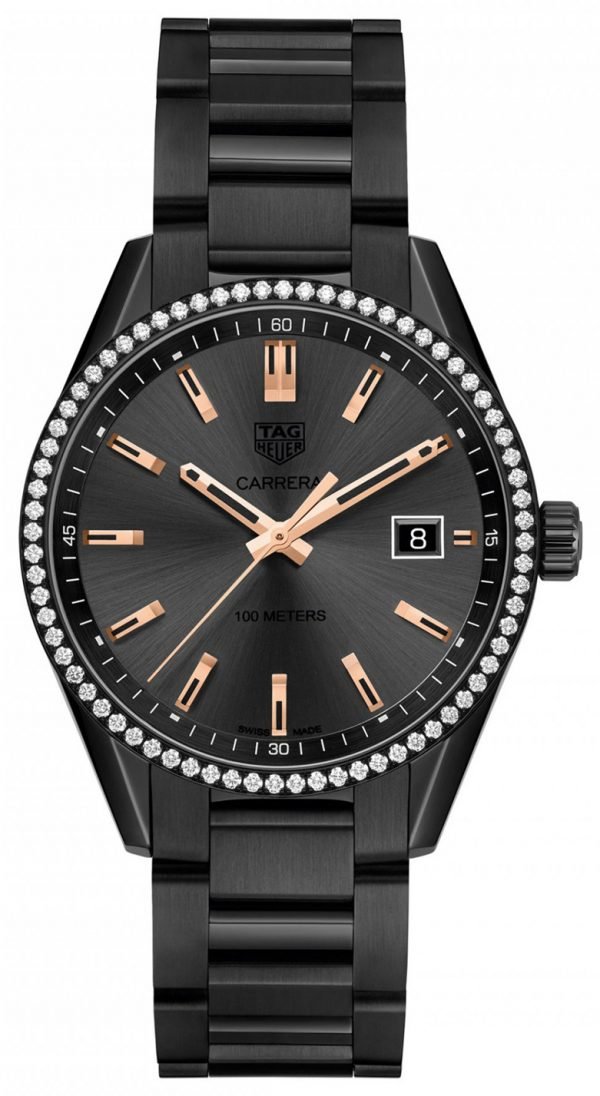 Tag Heuer Carrera Lady War1115.Ba0602 Kello Musta / Teräs