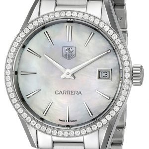 Tag Heuer Carrera Lady War1315.Ba0778 Kello Valkoinen / Teräs