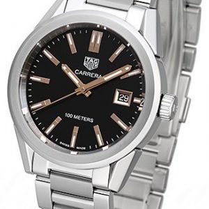 Tag Heuer Carrera Lady Wbg1311.Ba0758 Kello Musta / Teräs