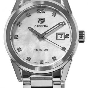 Tag Heuer Carrera Lady Wbg1312.Ba0758 Kello Hopea / Teräs