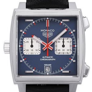 Tag Heuer Monaco Caw211p.Fc6356 Kello Sininen / Nahka