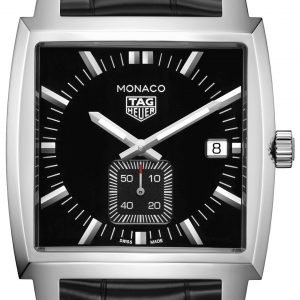 Tag Heuer Monaco Waw131a.Fc6177 Kello Musta / Nahka