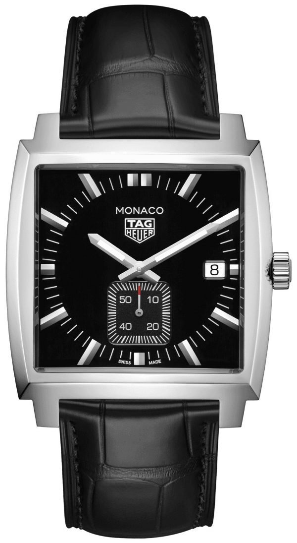 Tag Heuer Monaco Waw131a.Fc6177 Kello Musta / Nahka