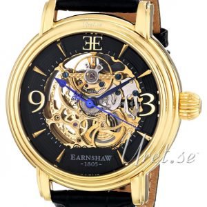 Thomas Earnshaw Longcase Es-8011-03 Kello Musta / Nahka