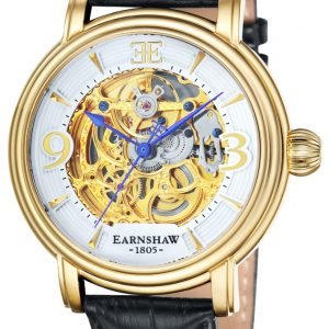 Thomas Earnshaw Longcase Es-8011-04 Kello Valkoinen / Nahka