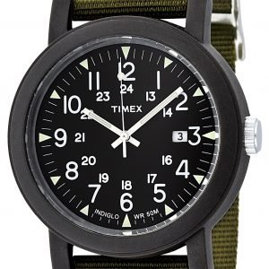 Timex Camper T2n363 Kello Musta / Tekstiili