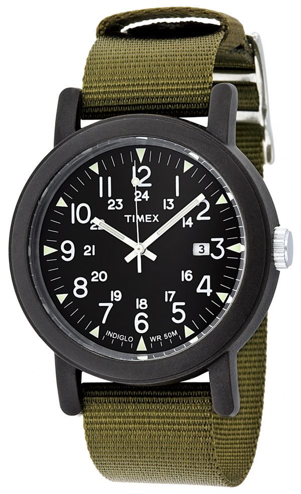 Timex Camper T2n363 Kello Musta / Tekstiili