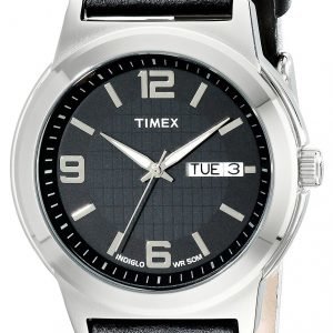 Timex Classic Elevated T2e561 Kello Musta / Nahka