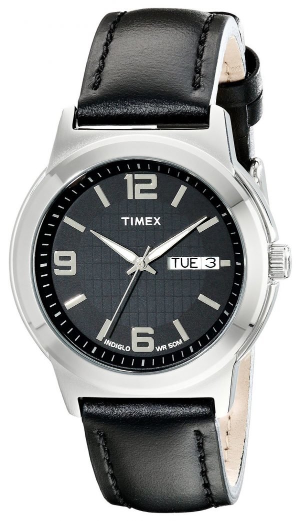 Timex Classic Elevated T2e561 Kello Musta / Nahka