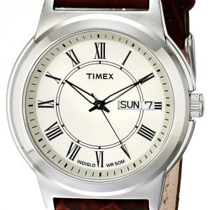 Timex Classic Elevated T2e581 Kello Beige / Nahka