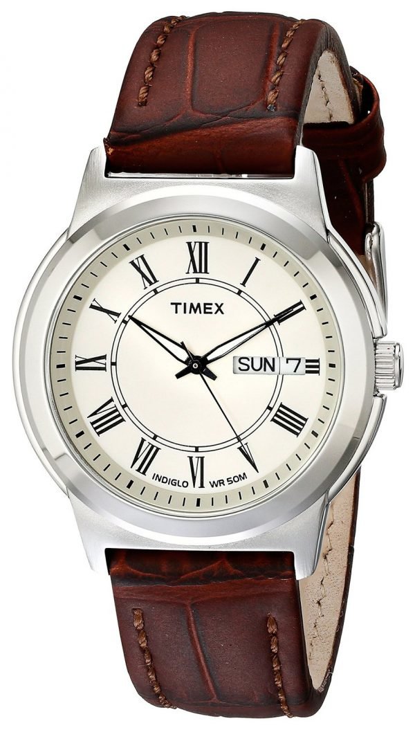 Timex Classic Elevated T2e581 Kello Beige / Nahka