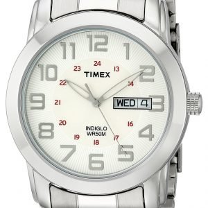 Timex Classic Elevated T2n437 Kello Valkoinen / Teräs