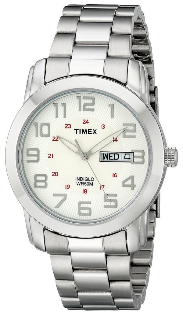 Timex Classic Elevated T2n437 Kello Valkoinen / Teräs