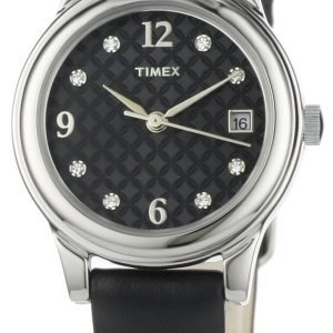 Timex Classic Elevated T2n450 Kello Musta / Nahka