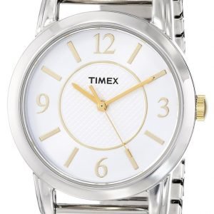 Timex Classic Elevated T2n844 Kello Valkoinen / Teräs