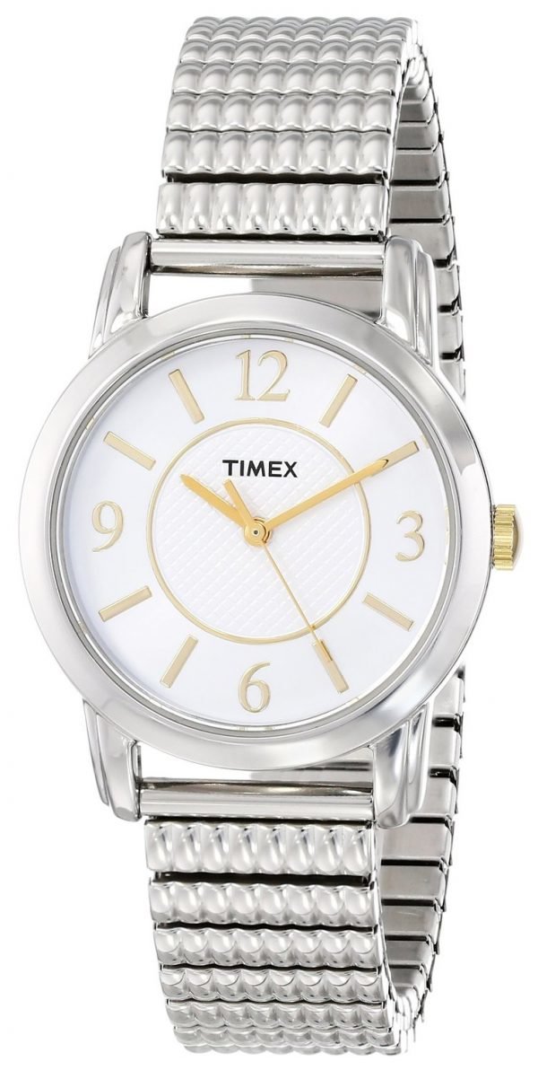 Timex Classic Elevated T2n844 Kello Valkoinen / Teräs